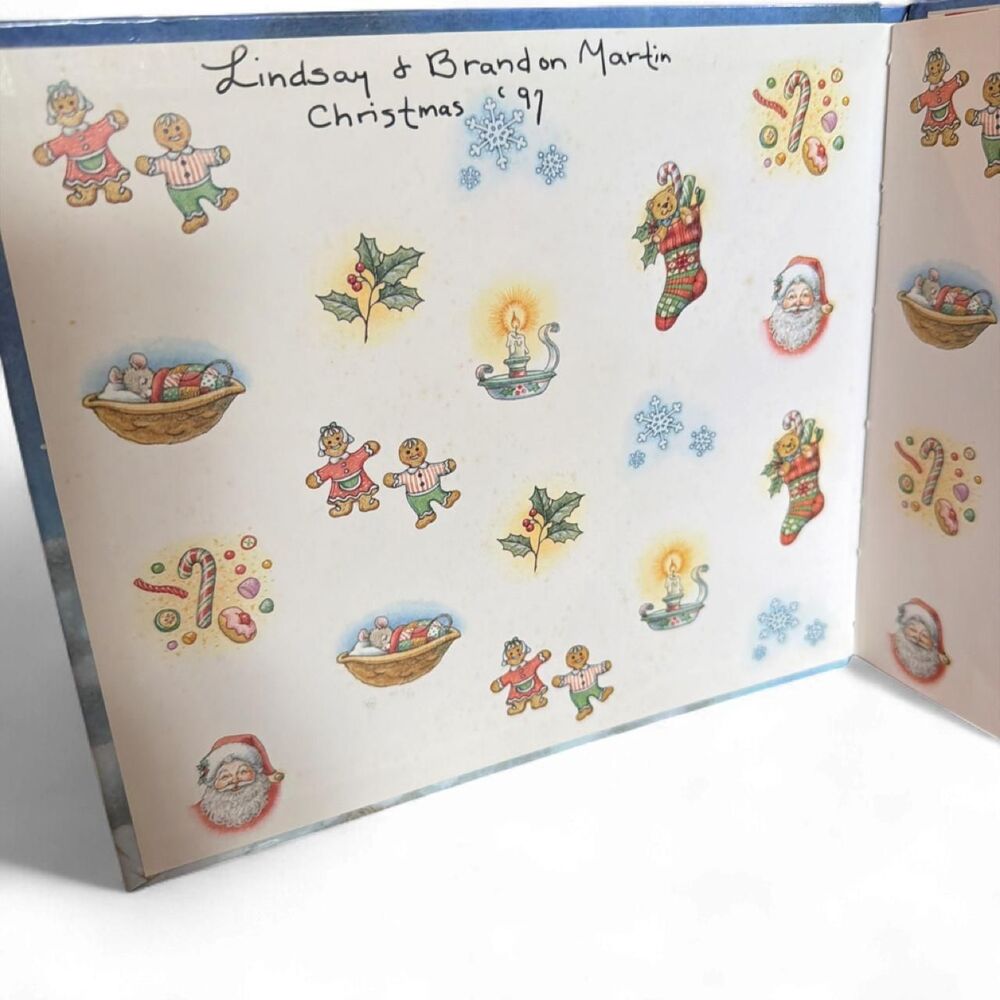 1993 Vintage Santa's Christmas Ride Interactive Book Louise Betts Egan Kidcore - Picture 3 of 8